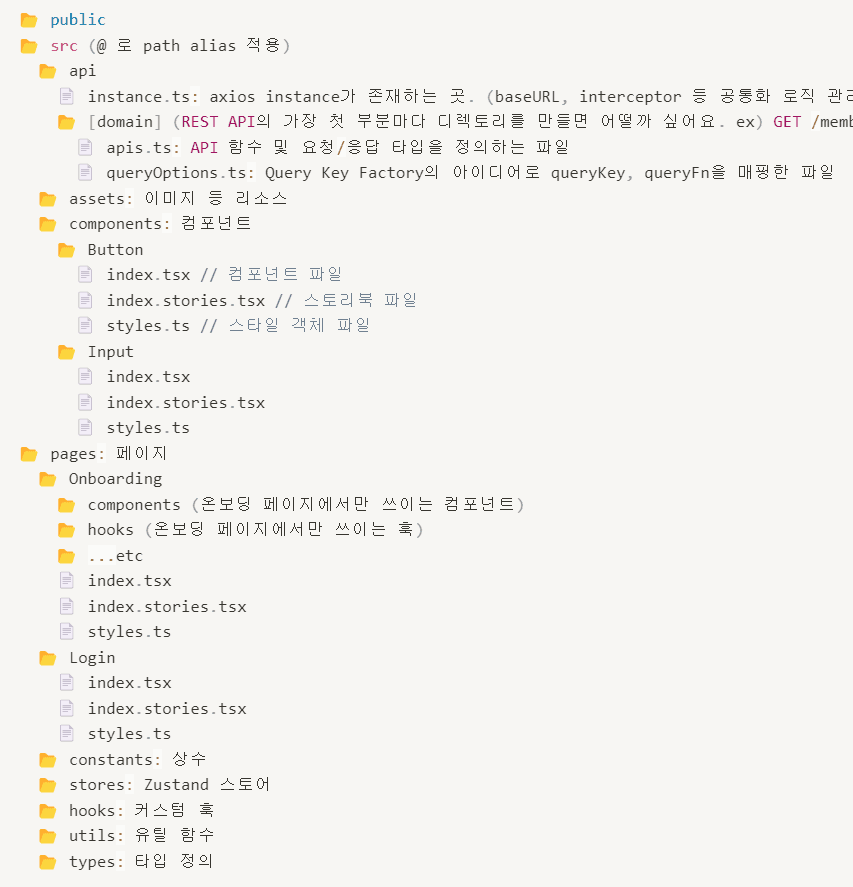 디렉토리 구조 논의